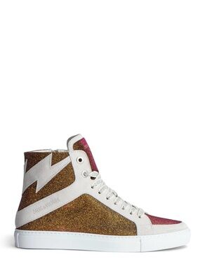 Zadig & Voltaire High Flash Sparkle sneakers in Gold